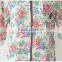 Three quarter sleeve Hooded T-shirt And Pant shorts and the new retro flower broken beautiful casual hooded fleece suits sports
