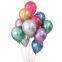 Inflatable Helium Latex Chrome Globos Pearl Metallic Color Ballon Giant 12