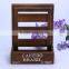 factory price high quality wooden peer set storage box with glass top