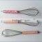 Factory supply New design stainless steel whisk and egg beater with the ball Logo printed available