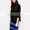 Ladies Black High Neck Sweatshirt Woolen Sweater Designs For Ladies