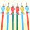 6-Pack Soft Silicone Pencil Grips Assorted Colors