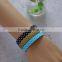Mosaic and Dots Style PU Leather Bracelet