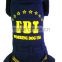 Blue Color Spring and Autumn Apparel USA FBI Printed Pet Fleece Dog Clothes