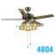 5 Lights Hand Pull Tropical Rustic Unique Ceiling Fans