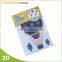 Safe printing 3d epoxy resin sticker