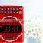 Portable alarm clock amplifier speaker with microphone/mp3