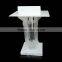 Acrylic lectern with crystal column/ cheap acrylic pulpit