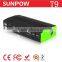 SUNPOW usb car charger power bank 12000mah car jump starter