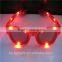 Promotional glowing led sunglasses party supply led sunglasses