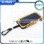 Portable Solar Charger 12000mah With Carabiner and Camping Lamp