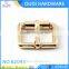 Lady shoe decoration accessories light gold shoe buckle with e coating customized metal buckle