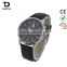 black leather band Italian concise simple style watch for man