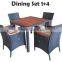 PE Poly Rattan Outdoor / Garden Furniture - Dining set