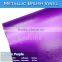 CARLIKE Bubble Free Purple Metallic Chrome Brushed Film Decorative Car Wrap