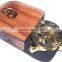 Beautiful Brass Maritime Gift Compass-Sundial compass With Leather Box 13499