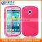 Case For Samsung Galaxy S3 Mini I8190 , Black PC Silicone Cellphone Cover