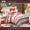 100% Cotton 128*68 40s*40s Pigment Printed Luxury Duvet Cover Set With Zipper