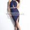 China Supply Asymmetrical Hemline Evening Party Dresses for Women