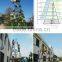 Christmas plastic tree christmas decoration theme for shopping mall