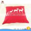 cheap christmas reindeer red square decorative pillows
