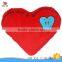 customize plush red heart shape pillow hot sale cheap soft heart shape hug pillow