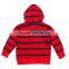 (A3205)Red 2-6Y Nova kids clothes stripe kids zipper hoodie jacket children boys hoodie wholesale kids apparel