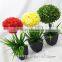 new product 2016 HOT beautiful artificial colored flower ball artificial bossai for decoration