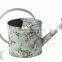 Printed zinc watering can 1.7ltrs, nosile knocked down pack