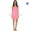 2015 China supplier wholesale women pink sleeveless tight short sexy dress