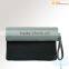 Gradually changing color leather for clutch hand bag