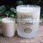 scented soy candle in glass