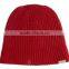 ribbed knit slouchy cotton beanie hat with applique logo patch