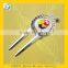 2015 High quality Custom logo zinc alloy golf divot tool