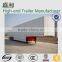 50ton 60ton Steel van type box semi trailer for sale