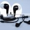 plastic wired earbuds high quality in ear earphones round cable factory price