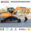 Wheel type excavator with 0.3m3 bucket