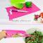 2015 new design plastic antibacterial cutting board/chopping board/cutting block