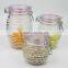 Hot Sale 3 sizes Airtight Glass Locking Jar with Silicon Ring