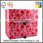 Handmade Paper Box Folding Storage Box Red White Strip Pape Box Decorative Gift Box