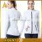 white quick dry yoga sports active wear fashionable women yoga jackets