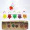 2016 Set of 6 leaf Wine Glass Charms