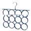 12 Holes Rubber Coated Metal Scarf Hanger, Scarf Organizer