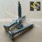 Hardware fasteners CSK head yellow zinc coating fibreboard screw