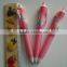 promotional writing instruments 0.5mm plastic pen click gel ink pen