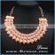 New fashion rhinestone exaggerate white tassel bead necklace chain
