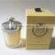 Cardboard gold foil stamping candle jar box with tray