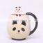 Promontion item of cute Cartoon Panda Mug Ceramic Coffee Mug Milk Tea Cup + Spoon + Cup Mat
