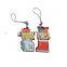 Custom personalized soft pvc mobile keychains