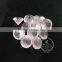 14-14.5mm round faceted cut natural pink rose quartz semi precious loose stone gemstone DIY ring earrings cabochon 4110106